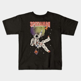 SPIZZAMAN - Astronaut Chasing Pizza Kids T-Shirt